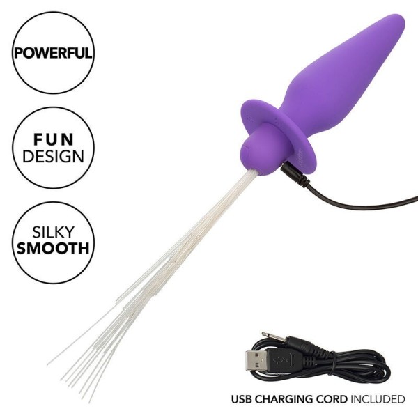 CALEXOTICS - SOUTHERN LIGHTS LIGHT UP PLUG ANAL10 VIBRATIONS SILICONE VIOLET CALEXOTICS
