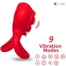 ARMONY - ANEL VIBRADOR DE CORAÇÃO VERMELHO ARMONY PARA ELE