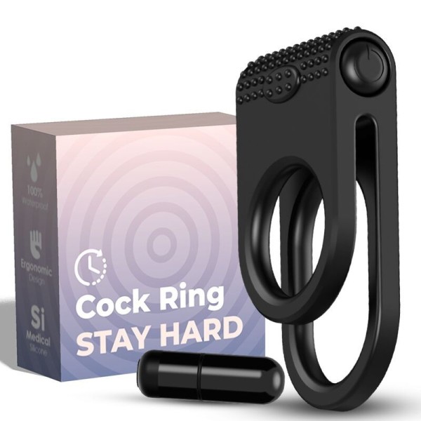 ARMONY - TWINS DOUBLE VIBRATEUR POUR COUPLES NOIR ARMONY FOR HIM