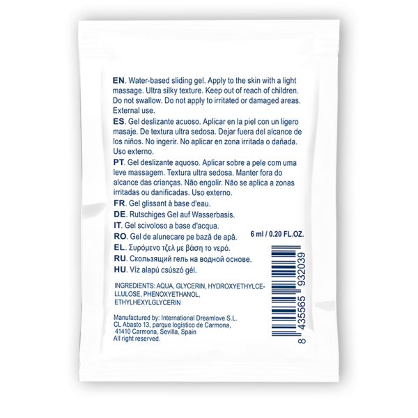WATERFEEL Gel Glissement 6ml - Neutre, Pas Cher, Livraison Discrète