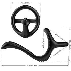 ARMONY - ANILLO ANAL DOBLE TESORO NEGRO ARMONY PARA ÉL