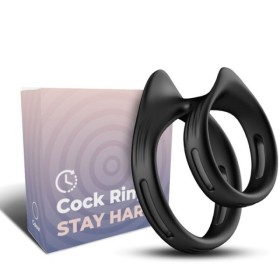ARMONY - BAGUE DOUBLE ÉLASTIQUE DUALRING NOIR ARMONY FOR HIM