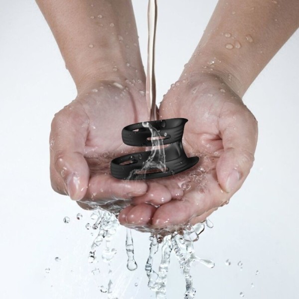 ARMONY - BAGUE DOUBLE ÉLASTIQUE DUALRING NOIR ARMONY FOR HIM