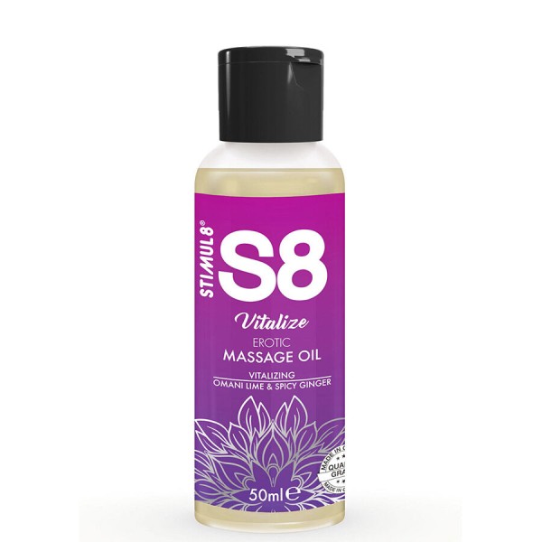 Stimul8 - S8 Vitalize Óleo de Massagem Erótica Lima 50 ML