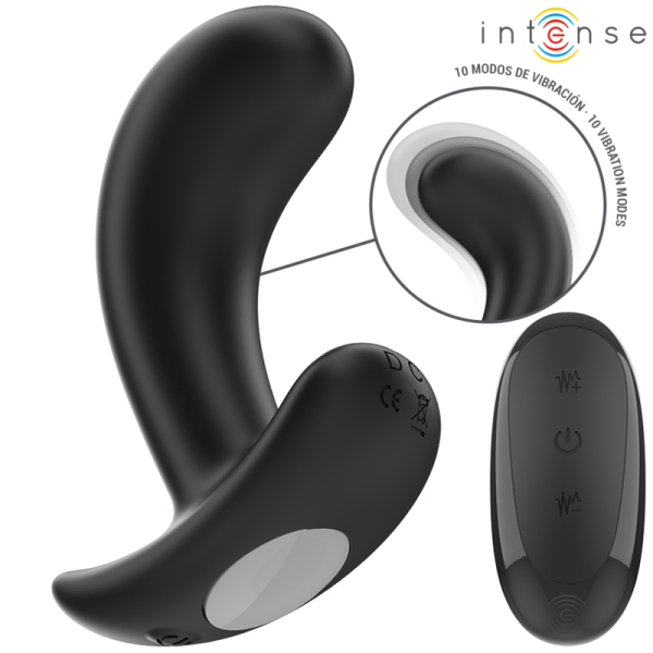 PLUG ANAL 10 VIBRATIONS NOIR TÉLÉCOMMANDE INTENSE ANAL TOYS