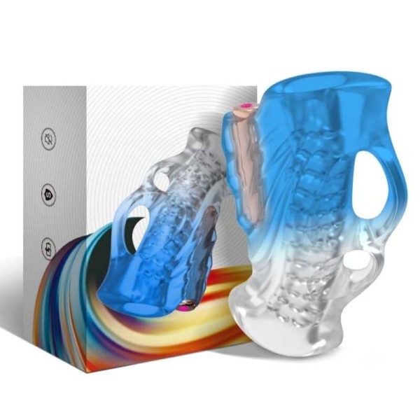 ARMONY - MASTURBATEUR DOIGT & VIBRATEUR BLEU GRADIENT ARMONY FOR HIM