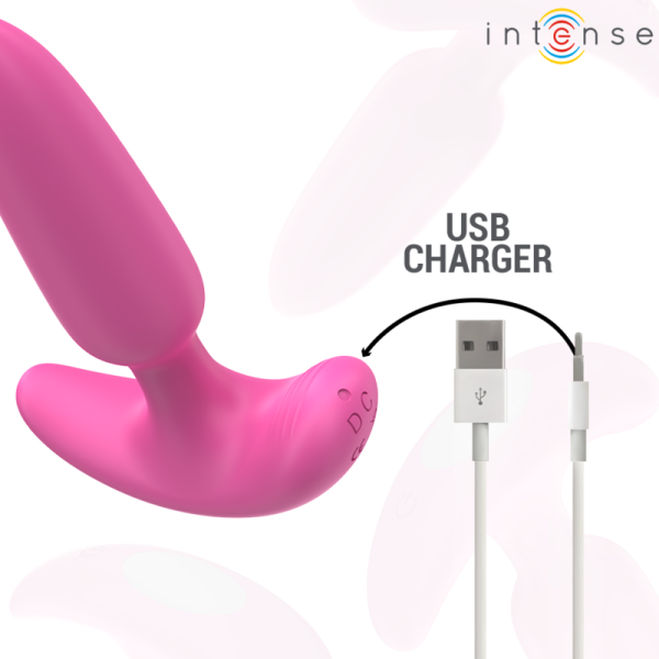 INTENSE - ROSS ANAL PLUG 10 VIBRACIONES ROSA CONTROL REMOTO JUGUE