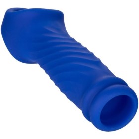 CALEXOTICS - FUNDA PENE ADMIRAL WAVE SILICONA LIQUIDA AZUL CALEXO