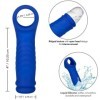 CALEXOTICS - FUNDA PENE ADMIRAL WAVE SILICONA LIQUIDA AZUL CALEXO