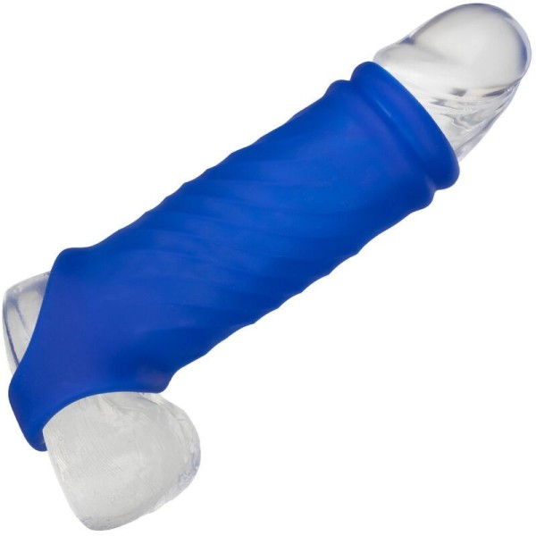 CALEXOTICS - ADMIRAL COUVERCLE DE PÉNIS WAVE SILICONE LIQUIDE BLEU CALEXOTICS