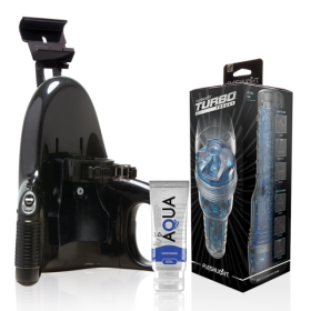 FLESHLIGHT - TURBO THRUST BLUE ICE + LANÇAMENTO UNIVERSAL + LUBRIFICANTE AQUA QUALITY 50 ML FLESHLIGHT