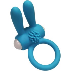 ARMONY - ANILLO VIBRADOR DE SILICONA NEGRO MR BUNNY ARMONY PARA É
