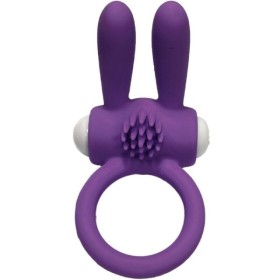 ARMONY - ANILLO VIBRADOR DE SILICONA VIOLETA MR BUNNY ARMONY PARA