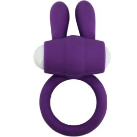 ARMONY - ANILLO VIBRADOR DE SILICONA VIOLETA MR BUNNY ARMONY PARA