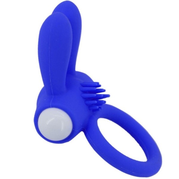ARMONY - MR BUNNY ANNEAU VIBRATEUR SILICONE BLEU ARMONY FOR HIM