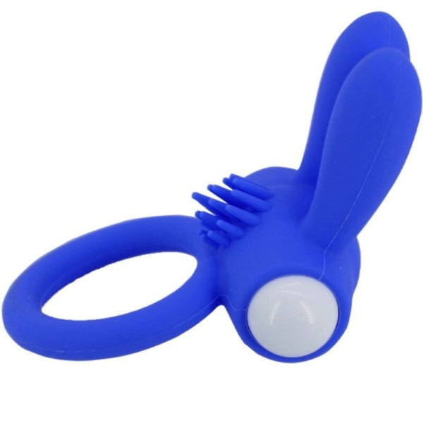 ARMONY - MR BUNNY ANNEAU VIBRATEUR SILICONE BLEU ARMONY FOR HIM