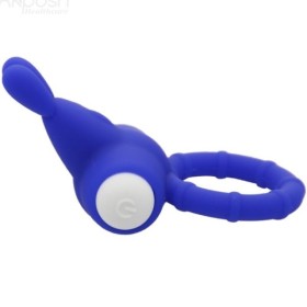 ARMONY - ANILLO VIBRADOR DE SILICONA AZUL MS BUNNY ARMONY PARA ÉL