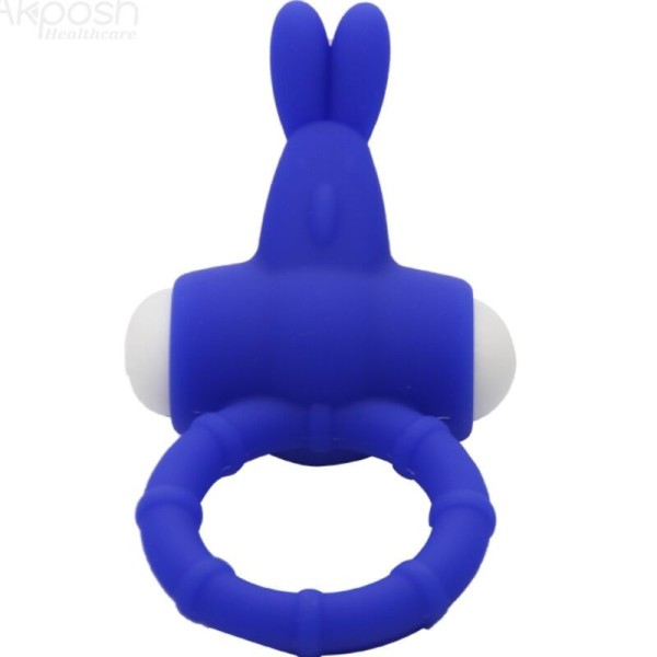 ARMONY - MS BUNNY ANNEAU VIBRATEUR SILICONE BLEU ARMONY FOR HIM