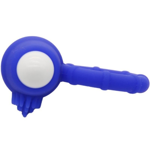 ARMONY - ANILLO VIBRADOR DE SILICONA AZUL POWER O ARMONY PARA ÉL