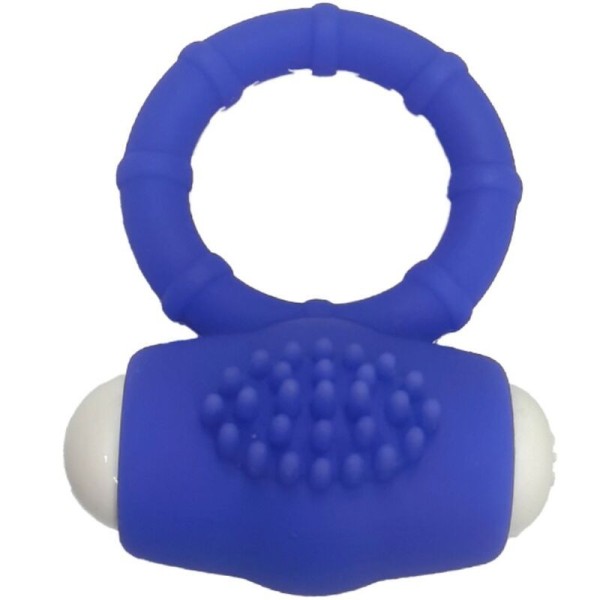 ARMONY - ANILLO VIBRADOR DE SILICONA AZUL POWER O ARMONY PARA ÉL