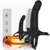 ARMONY - DILDO CON ANILLO Y VIBRADOR NEGRO ARMONY PARA ÉL