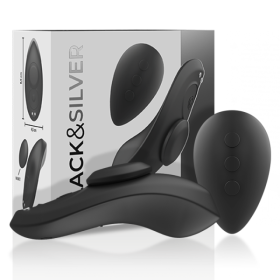 BLACK&SILVER - PANTALÓN SILICONA VIBRADOR RECARGABLE BLACK PRESTO
