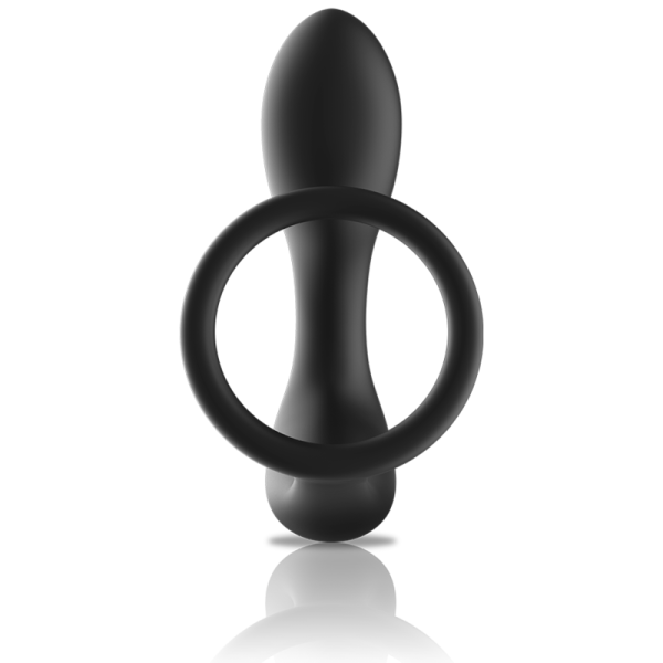BLACK&SILVER - MASSEUR ANAL TÉLÉCOMMANDE RECHARGEABLE SILICONE NOIR BLACK&SILVER