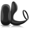 BLACK&SILVER - MASSEUR ANAL TÉLÉCOMMANDE RECHARGEABLE SILICONE NOIR BLACK&SILVER