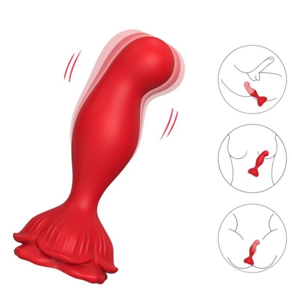 ARMONY - VIBRATEUR ROSE & PLUG ANAL TÉLÉCOMMANDE ROUGE ARMONY ANAL
