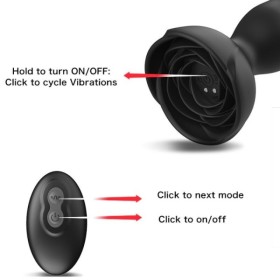 ARMONY - EXTREME A BLOOM VIBRATEUR ROSE ET PLUG ANAL TÉLÉCOMMANDE NOIR ARMONY ANAL