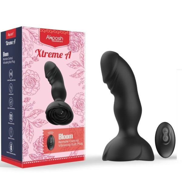 ARMONY - EXTREME A BLOOM VIBRATEUR ROSE ET PLUG ANAL TÉLÉCOMMANDE NOIR ARMONY ANAL