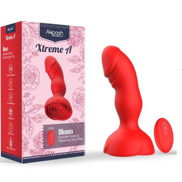 ARMONY - EXTREME A BLOOM VIBRATEUR ROSE ET PLUG ANAL TÉLÉCOMMANDE ROUGE ARMONY ANAL