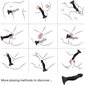 ARMONY - GODE VIBRATEUR & PLUG ANAL TÉLÉCOMMANDE NOIR ARMONY ANAL