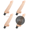 LOVECLONE - VIBRADOR AUTO-LUBRIFICANTE HARALD 24 CM -O- 4 CM 3 + 1 LOVECLONE GRÁTIS