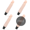 LOVECLONE - VIBRATEUR AUTOLUBRIFIANT FINN 21.2 CM -O- 3.8 CM 3 + 1 GRATUIT LOVECLONE