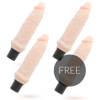 LOVECLONE - VIBRADOR AUTOLUBRIFICANTE IVAR 20 CM -O- 3,7 CM 3 + 1 LOVECLONE GRÁTIS