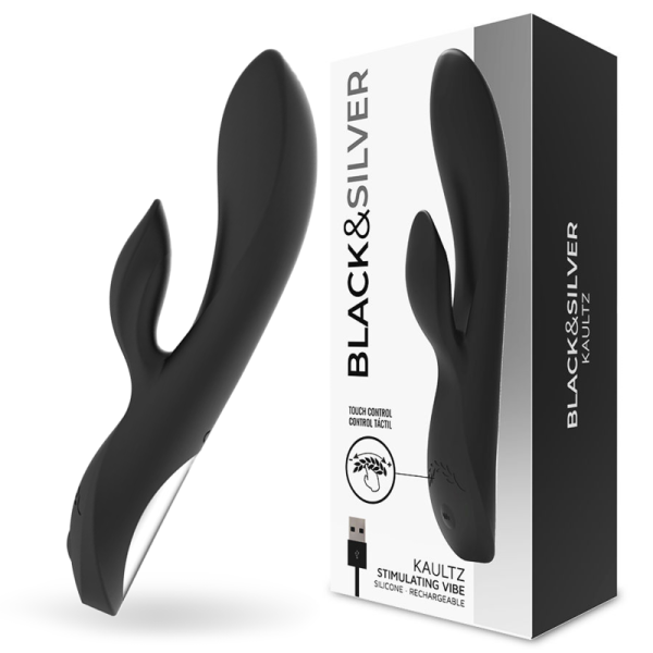 BLACK&SILVER - VIBRADOR KAULTZ TOUCH CONTROL BLACK&SILVER