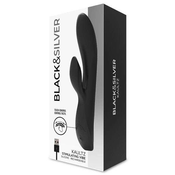 BLACK&SILVER - VIBRADOR KAULTZ TOUCH CONTROL BLACK&SILVER