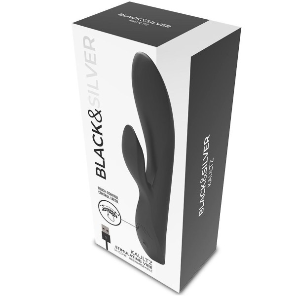 BLACK&SILVER - VIBRADOR KAULTZ TOUCH CONTROL BLACK&SILVER