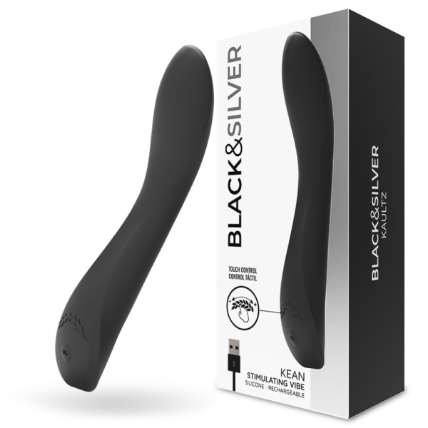 BLACK&SILVER - CONTROL TÁCTIL DEL VIBRADOR KEAN BLACK&SILVER