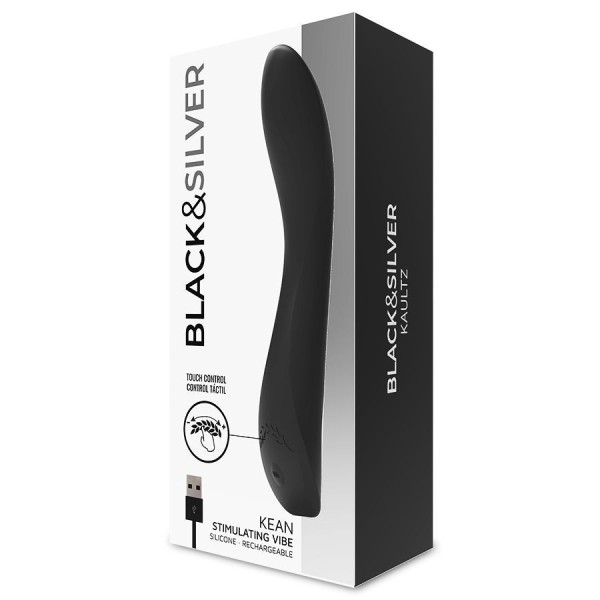 BLACK&SILVER - CONTROL TÁCTIL DEL VIBRADOR KEAN BLACK&SILVER