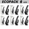 ECOPACK 6 UNITÉS - BASECOCK VIBRATEUR RÉALISTE NOIR TÉLÉCOMMANDE AVEC TESTICULES 20 CM -O- 4 CM BASECOCK