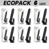 ECOPACK 6 UNITÉS - BASECOCK VIBRATEUR RÉALISTE TÉLÉCOMMANDE NOIR 21 CM -O- 4 CM BASECOCK