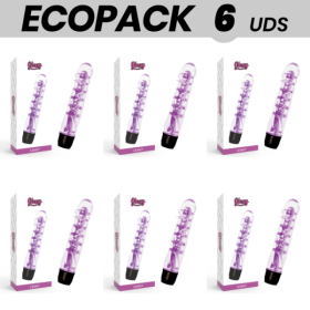 ECOPACK 6 UNIDADES - VIBRADOR BRILHANTE LENNY VIOLET BRILHANTE