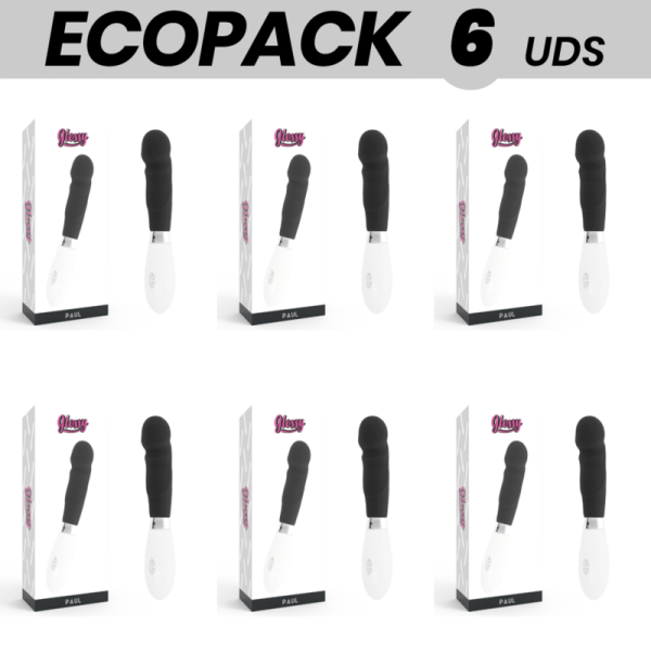 ECOPACK 6 UNIDADES - BRILLANTE PAUL VIBRADOR NEGRO BRILLANTE