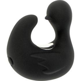BLACK&SILVER - DÉ À DÉS À CANARD RECHARGEABLE EN SILICONE STIMULANT DUCKYMANIA BLACK&SILVER