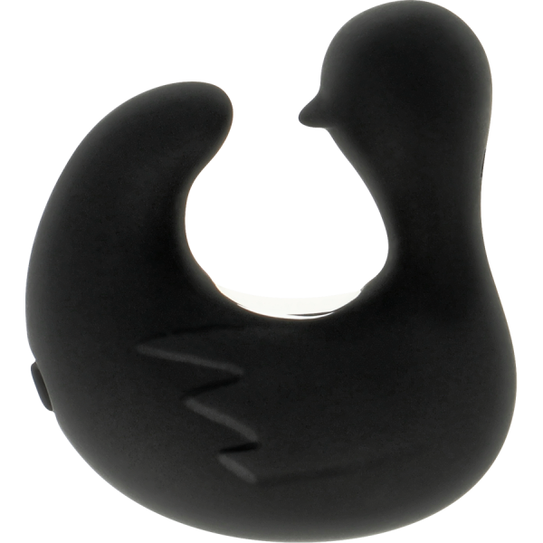 BLACK&SILVER - DÉ À DÉS À CANARD RECHARGEABLE EN SILICONE STIMULANT DUCKYMANIA BLACK&SILVER