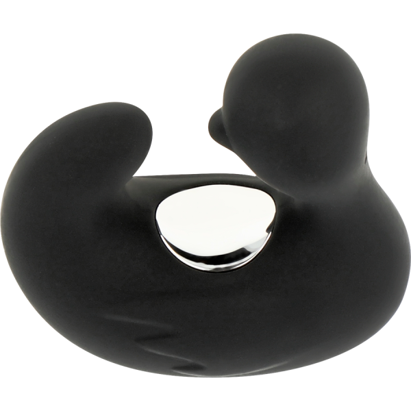 BLACK&SILVER - DÉ À DÉS À CANARD RECHARGEABLE EN SILICONE STIMULANT DUCKYMANIA BLACK&SILVER