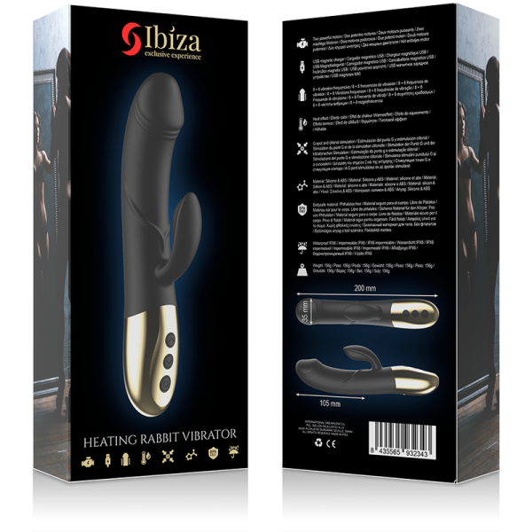 IBIZA - POTENTE VIBRADOR ANATÓMICO CON TECNOLOGÍA RABBIT IBIZA