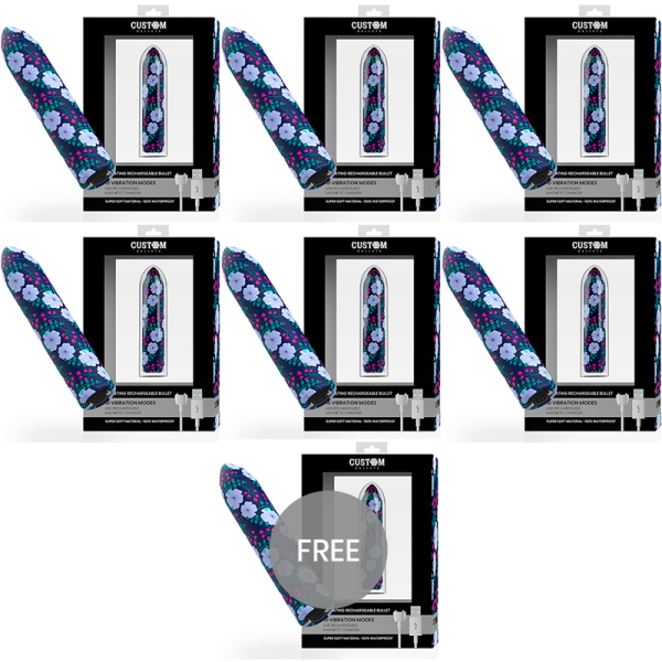 BALAS PERSONALIZADAS - BALA MAGNÉTICA MOLA 10 INTENSIDADES 6 + 1 BALAS PERSONALIZADAS GRATUITAS